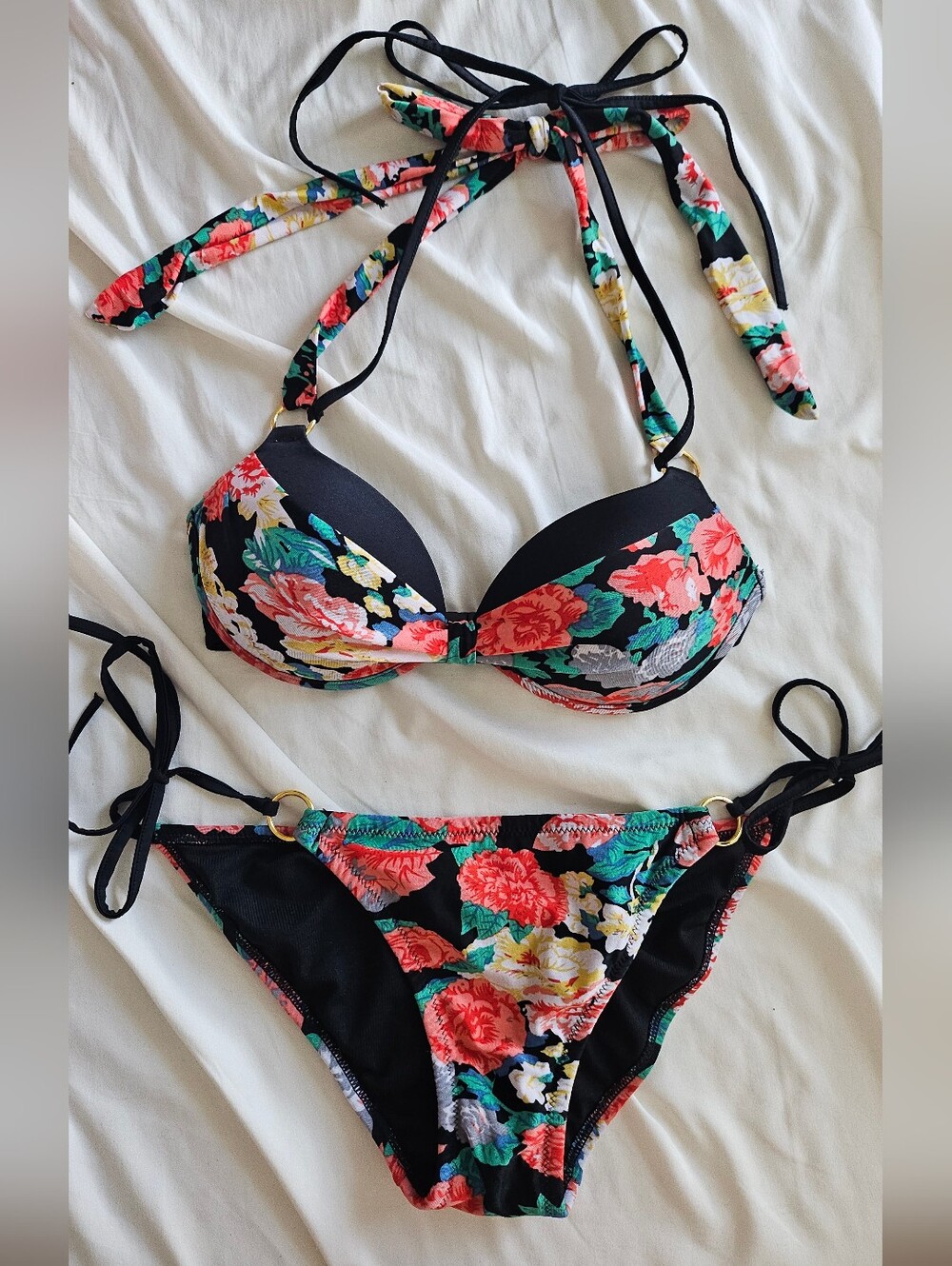 D.i.a Rare Gyaru Floral Multi Way Bikini Set